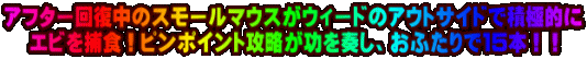 �A�t�^�[�񕜒��̃X���[���}�E�X���E�B�[�h�̃A�E�g�T�C�h�ŐϋɓI�� �G�r��ߐH�I�s���|�C���g�U��������t���A���ӂ���łP�T�{�I�I