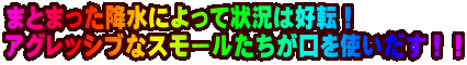 �܂Ƃ܂����~���ɂ���ď󋵂͍D�]�I �A�O���b�V�u�ȃX���[�������������g�������I�I