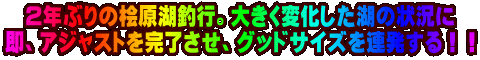 �Q�N�Ԃ�̕O���Βލs�B�傫���ω������΂̏󋵂� ���A�A�W���X�g�����������A�O�b�h�T�C�Y��A������I�I