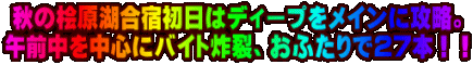 �H�̕O���΍��h�����̓f�B�[�v�����C���ɍU���B �ߑO���𒆐S�Ƀo�C�g�y��A���ӂ���łQ�V�{�I�I
